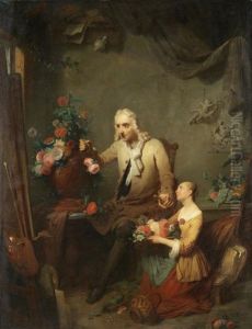 Segers And His Daughter by Petrus Kremer