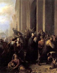 Scene Uit De Beeldenstorm by Petrus Kremer