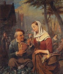 The Flower Seller by Petrus Kremer