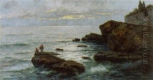 Abendliche Kustenpartie In Suditalien by Eremino Kremp