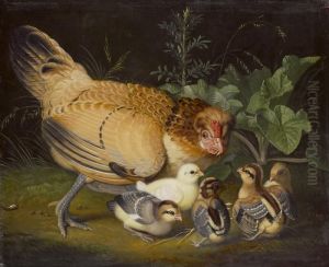 Perlhuhn Mit Kucken by Jacob Samuel Beck