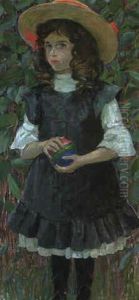 Madchen Mit Strohhut Und Ball