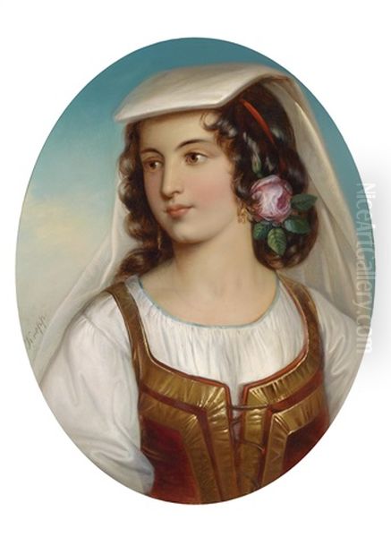 Madchen In Suditalieniescher Tracht - view 1