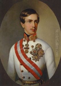 Portrat Kaiser Franz Joseph I. Von Osterreich In Feldmarschallsuniform Mit Ordensschmuck