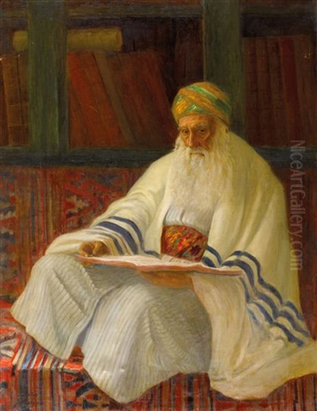 Sephardi Rabbi At Study - view 1