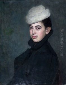 Woman With A White Hat