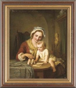 Mutter Mit Kind by Johann Hermann Kretzschmer