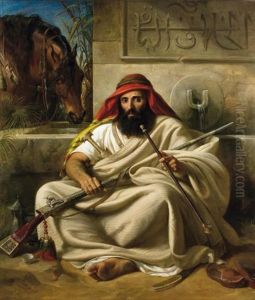 Guerrier Fumant Le Chibouk