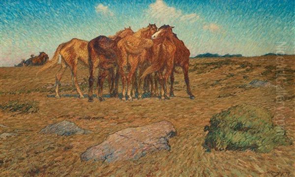 En Klunga Hastar (a Drove Of Horses) - view 1