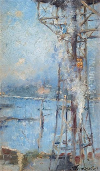 Katarinahissen Stockholm 1891 - view 1