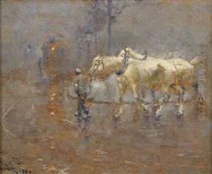 Man Med Hastar by Nils Kreuger