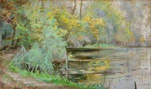 Arbres Au Bord De L'etang by Julia Beck