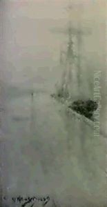 Hamnpiren I Varberg - Skymningsbild Hamnpiren I Varberg - Skymningsbild