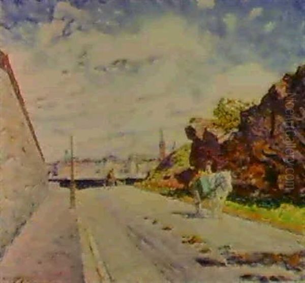 A Horse And Cart In A Stock- Holm Street - view 1