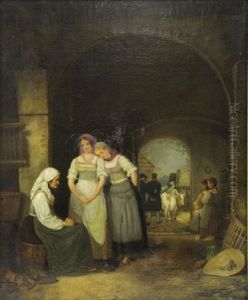 Receiving The News by Johann Friedrich Karl Kreul
