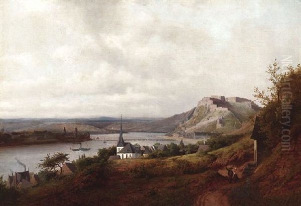 Blick Von Pfaffendorf Auf Koblenz Und Ehrenbreitstein - view 1