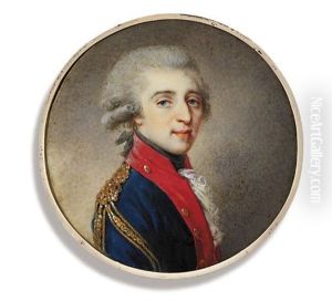 Count Artemii Ekimovich Lazarev In Blue Coat With Red Facings And Gold Epaulettes Count Artemii Ekimovich Lazarev In Blue Coat With Red Facings And Gold Epaulettes