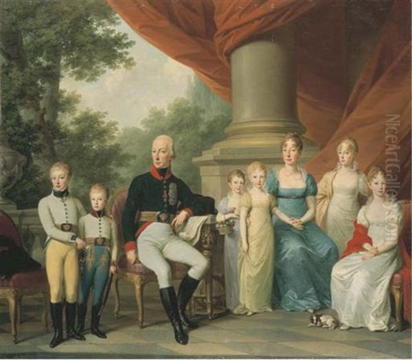 Portrait De La Famille Imperiale D'autriche - view 1