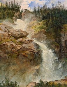 Ein Wasserfall by Vinzenz Kreuzer