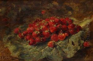 Panier De Fraises Et Panier De Cerises (pair) by Alexis Kreyder