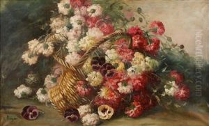 Nature Morte Au Bouquet D'oeillets by Alexis Kreyder