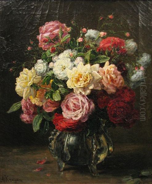 Vase With Roses - view 1