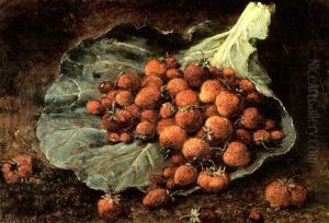 Stilleben Mit Erdbeeren by Alexis Kreyder