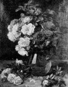 Pichet De Roses Epanouies by Alexis Kreyder