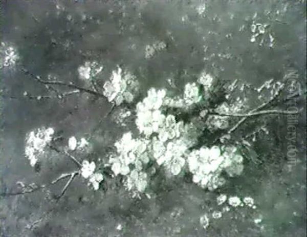 Apple Blossoms A Branch Of Lilac - view 1
