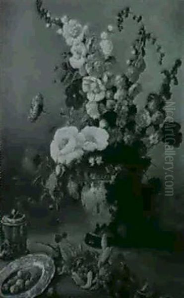 Floral Still Life In Orientalist Vase - view 1