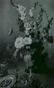 Floral Still Life In Orientalist Vase