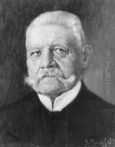 Portrait Von Hindenburg by Julius von Kreyfelt
