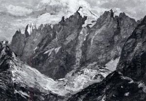 Blick Auf Die Lamsenjochhutte by Hugo (Emil Albert Hugo) Kreyssig