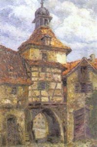 Alter Rathausturm In Marktstedt Am Main