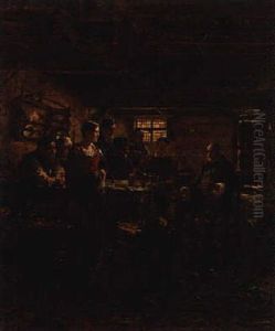 In The Tavern by Carl Kricheldorf