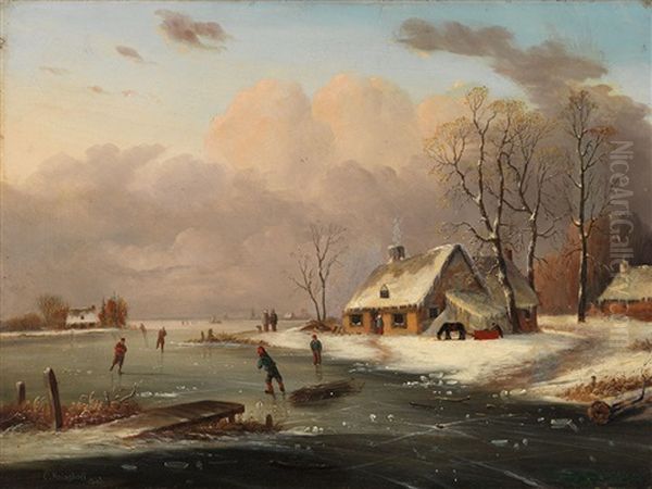 Skating In Winter - view 1