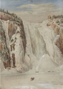 Montmorency Falls, Circa 1853 by Cornelius David Krieghoff