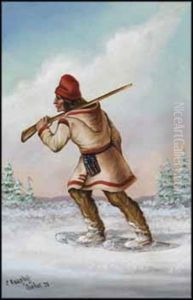 Indian Trapper by Cornelius David Krieghoff