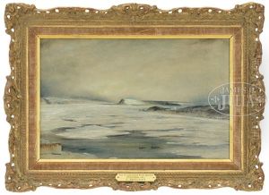 St. Lawrence From Quebec Xmas by Cornelius David Krieghoff