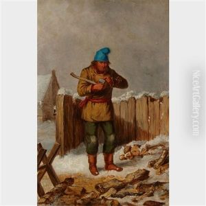 L'habitant by Cornelius David Krieghoff