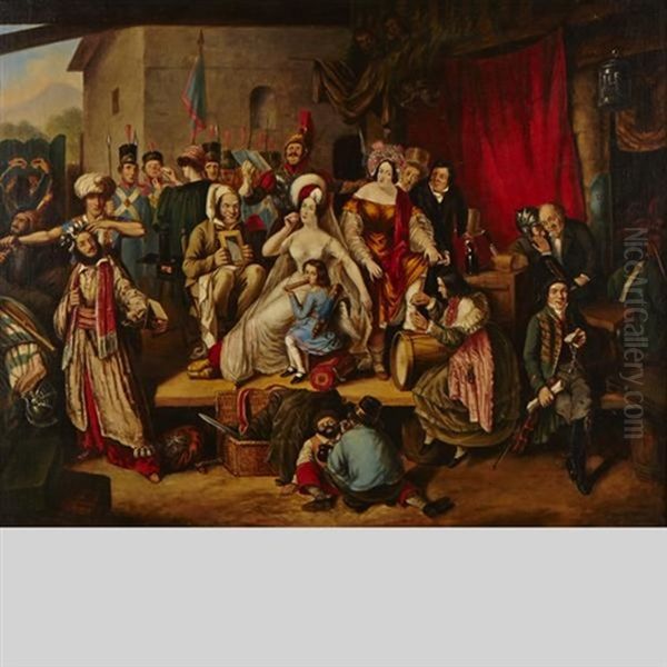 Strolling Actors (after Francois-auguste Biard (1799-1882)) - view 1