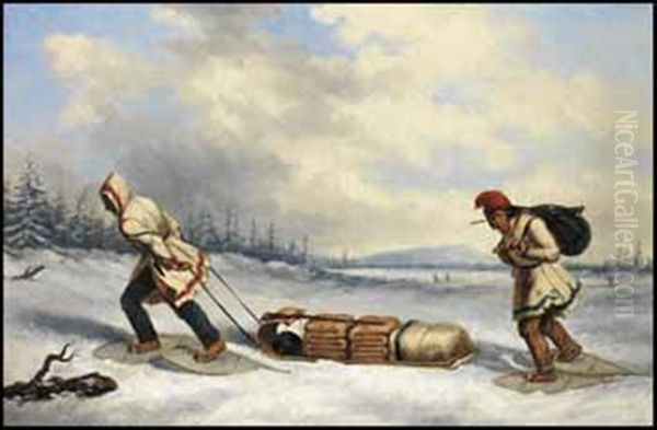 Indians On A Hunting Expedition - view 1