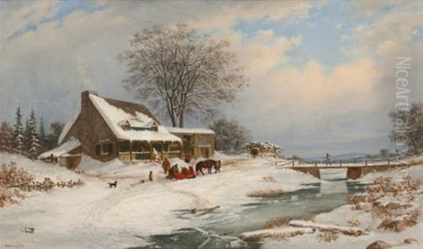 Visitors In Winter - view 1