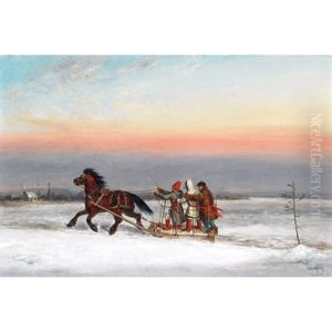Winter Traverse by Cornelius David Krieghoff
