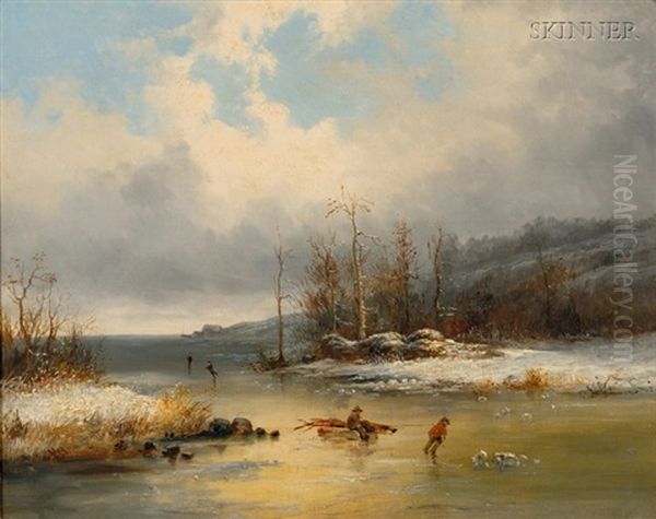Winter River Scene - view 1