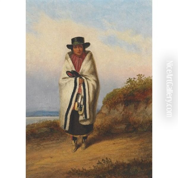 Indian Squaw, Moccasin Seller - view 1