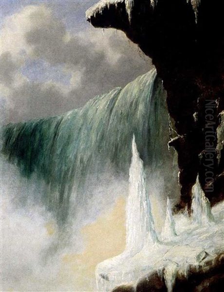 Niagara Falls From Below Table Rock, Winter - view 1
