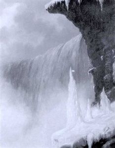 Untitled - Niagara Falls In Winter by Cornelius David Krieghoff