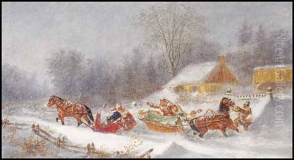 An Incident In A Winter Blizzard - view 1