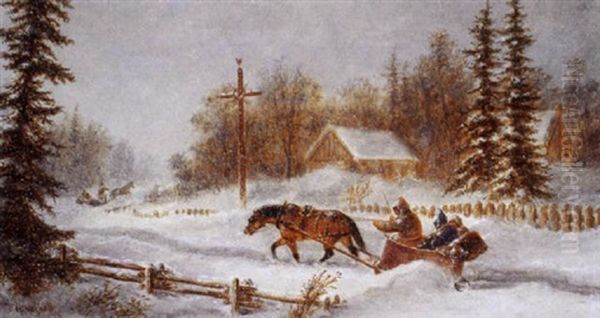 Sleighs In A Blizzard - view 1
